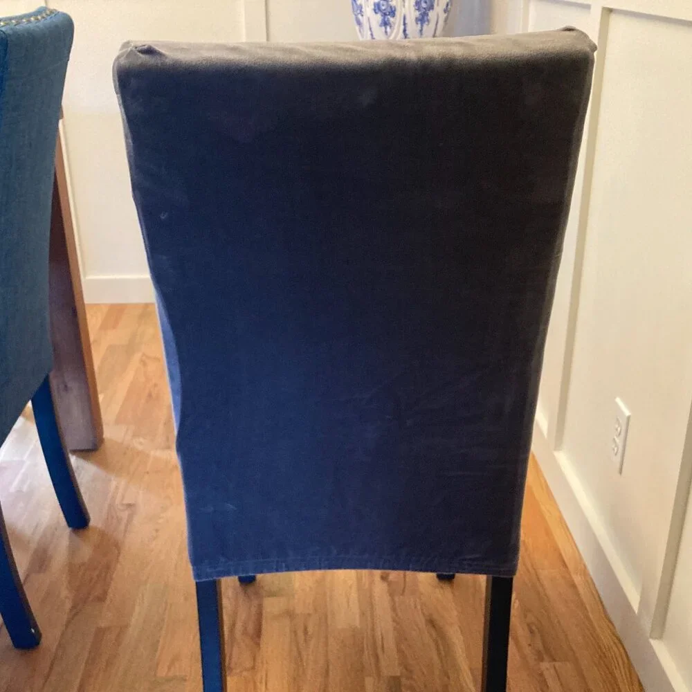 Stretch Covers for Set of 4 Parson Chairs Slipcovers Washable Protectors Grey